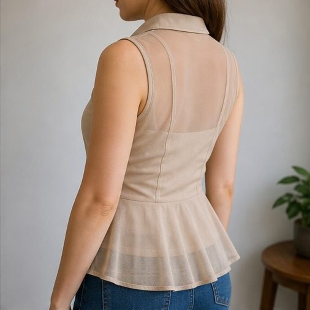 Sand Ruffle Blouse - Picture 3 of 6